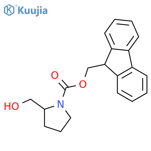 (R)-(9H-Fluoren-9-yl)methyl 2-(hydroxymethyl)pyrrolidine-1-carboxylate structure