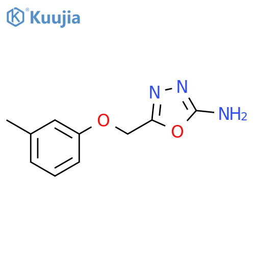 5-[(3-methylphenoxy)methyl]-1,3,4-oxadiazol-2-amine structure
