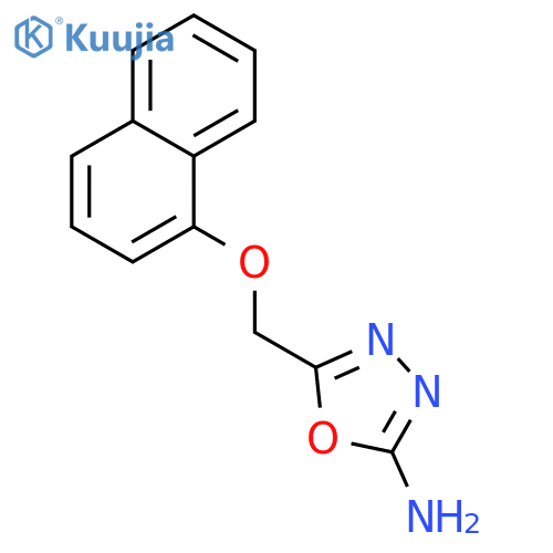 5-[(naphthalen-1-yloxy)methyl]-1,3,4-oxadiazol-2-amine structure
