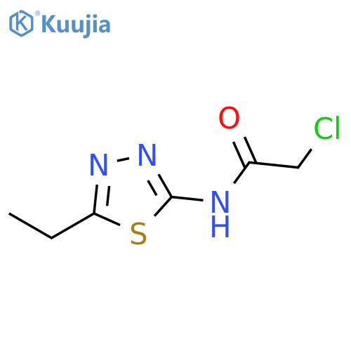 2-Chloro-N-(5-ethyl-1,3,4-thiadiazol-2-yl)acetamide structure