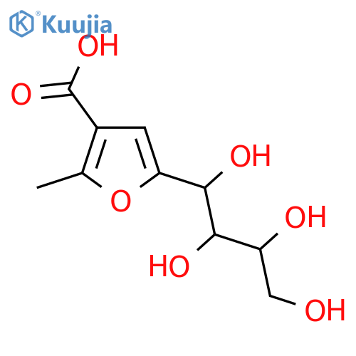 2-Methyl-5-(1,2,3,4-tetrahydroxybutyl)furan-3-carboxylic Acid structure
