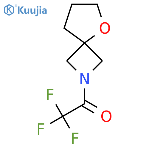 2,2,2-Trifluoro-1-{5-oxa-2-azaspiro[3.4]octan-2-yl}ethan-1-one structure