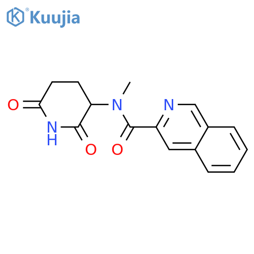 N-(2,6-dioxopiperidin-3-yl)-N-methylisoquinoline-3-carboxamide structure