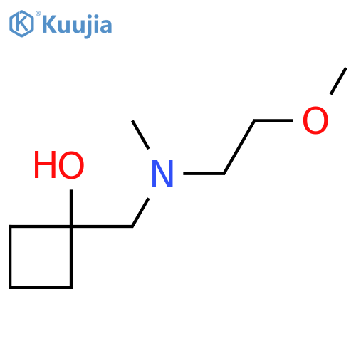 1-{[(2-Methoxyethyl)(methyl)amino]methyl}cyclobutan-1-ol structure