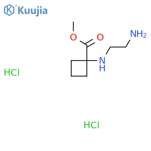 methyl 1-(2-aminoethyl)aminocyclobutane-1-carboxylate dihydrochloride structure
