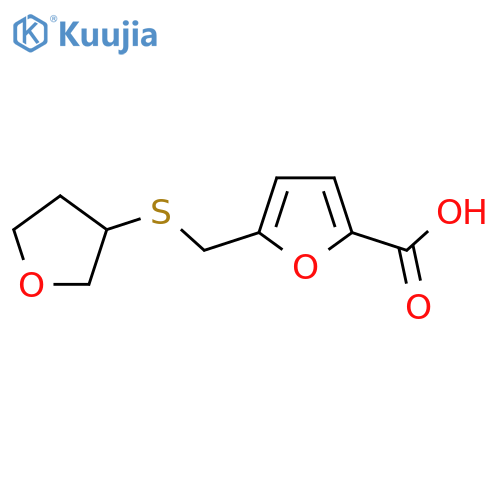 5-(oxolan-3-ylsulfanyl)methylfuran-2-carboxylic acid structure