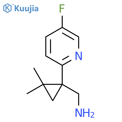 1-(5-fluoropyridin-2-yl)-2,2-dimethylcyclopropylmethanamine structure