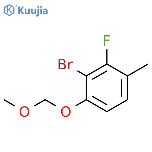 2-Bromo-3-fluoro-1-(methoxymethoxy)-4-methylbenzene structure