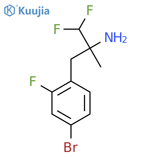 3-(4-bromo-2-fluorophenyl)-1,1-difluoro-2-methylpropan-2-amine structure
