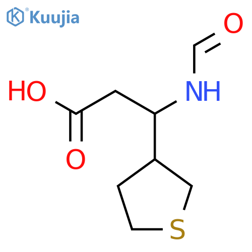 3-formamido-3-(thiolan-3-yl)propanoic acid structure