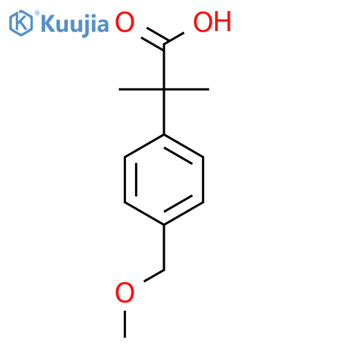 2-4-(methoxymethyl)phenyl-2-methylpropanoic acid structure