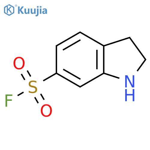 2,3-dihydro-1H-indole-6-sulfonyl fluoride structure