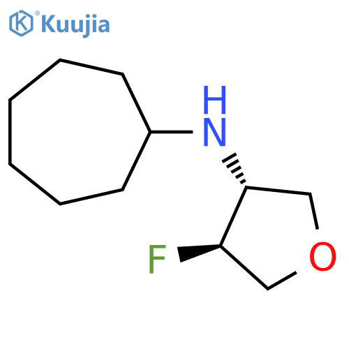 (3R,4S)-N-Cycloheptyl-4-fluorooxolan-3-amine structure