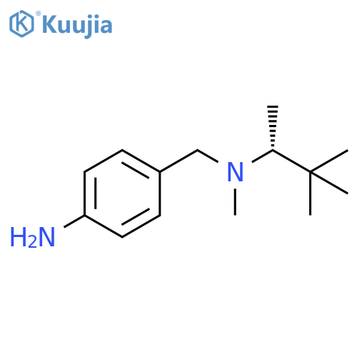 4-({[(2R)-3,3-dimethylbutan-2-yl](methyl)amino}methyl)aniline structure