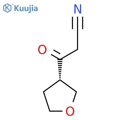 3-Oxo-3-[(3S)-oxolan-3-yl]propanenitrile structure