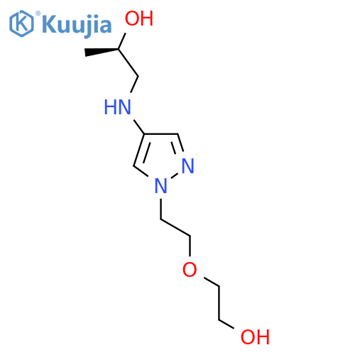 (2R)-1-({1-2-(2-hydroxyethoxy)ethyl-1H-pyrazol-4-yl}amino)propan-2-ol structure