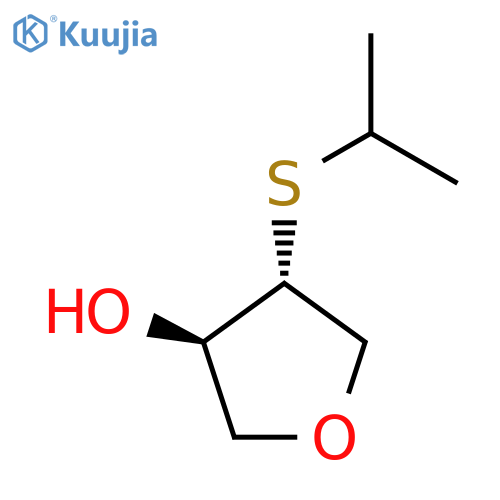 (3R,4R)-4-(Propan-2-ylsulfanyl)oxolan-3-ol structure