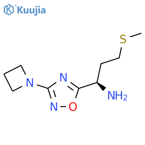 (1R)-1-3-(azetidin-1-yl)-1,2,4-oxadiazol-5-yl-3-(methylsulfanyl)propan-1-amine structure