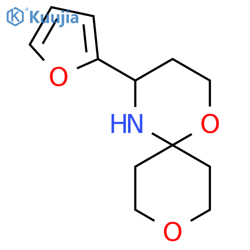 4-(furan-2-yl)-1,9-dioxa-5-azaspiro5.5undecane structure