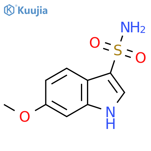6-methoxy-1H-indole-3-sulfonamide structure