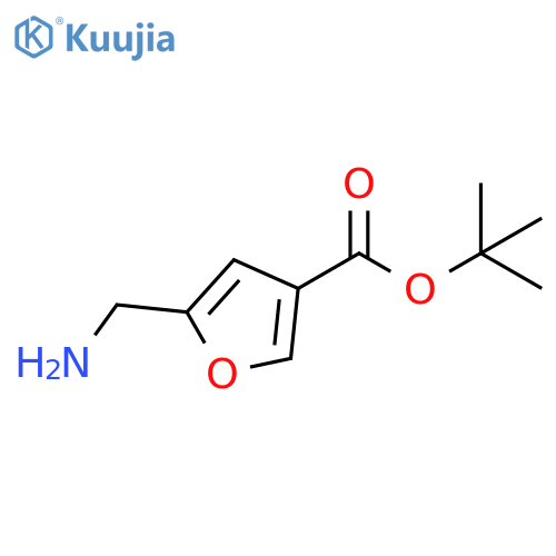3-Furancarboxylic acid, 5-(aminomethyl)-, 1,1-dimethylethyl ester structure
