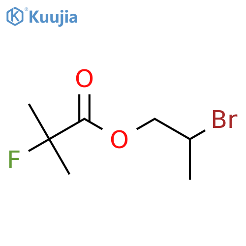 2-bromopropyl 2-fluoro-2-methylpropanoate structure