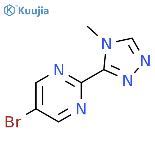 5-Bromo-2-(4-methyl-4H-1,2,4-triazol-3-yl)pyrimidine structure