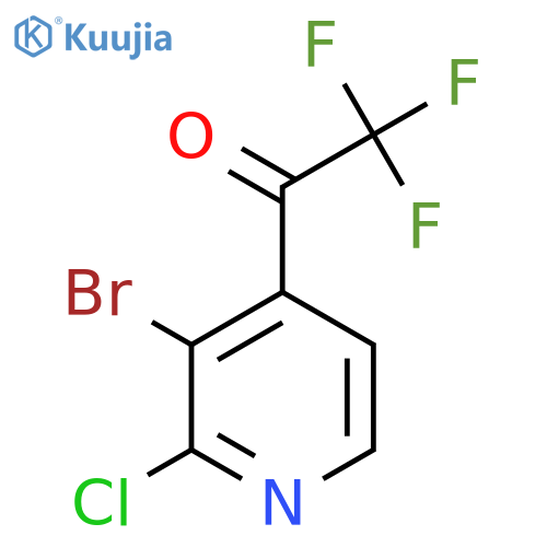 1-(3-Bromo-2-chloropyridin-4-yl)-2,2,2-trifluoroethanone structure