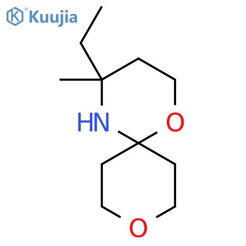 4-ethyl-4-methyl-1,9-dioxa-5-azaspiro5.5undecane structure