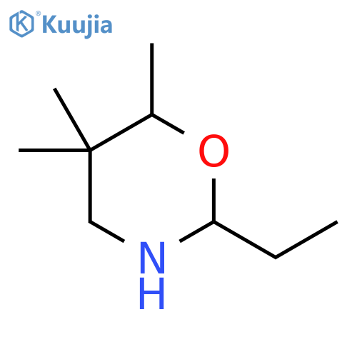 2-ethyl-5,5,6-trimethyl-1,3-oxazinane structure