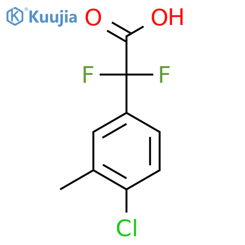 2-(4-chloro-3-methylphenyl)-2,2-difluoroacetic acid structure