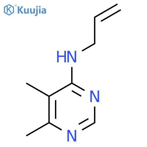5,6-dimethyl-N-(prop-2-en-1-yl)pyrimidin-4-amine structure