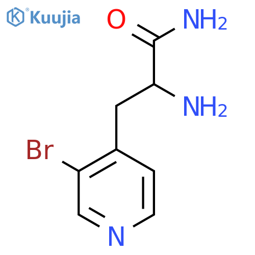 2-amino-3-(3-bromopyridin-4-yl)propanamide structure