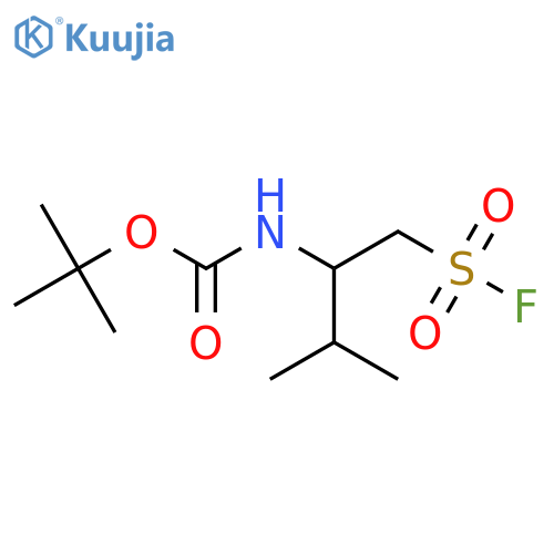 tert-butyl N-1-(fluorosulfonyl)-3-methylbutan-2-ylcarbamate structure