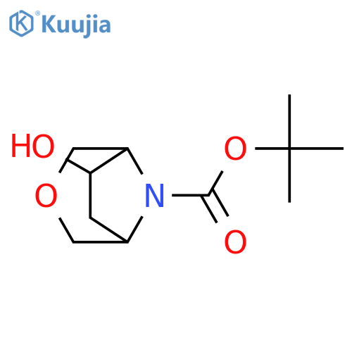 tert-butyl 6-hydroxy-3-oxa-8-azabicyclo[3.2.1]octane-8-carboxylate structure