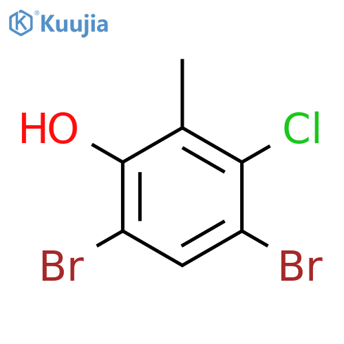 4,6-Dibromo-3-chloro-2-methylphenol structure