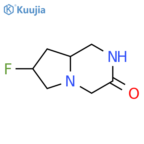 7-fluoro-2,4,6,7,8,8a-hexahydro-1H-pyrrolo[1,2-a]pyrazin-3-one structure