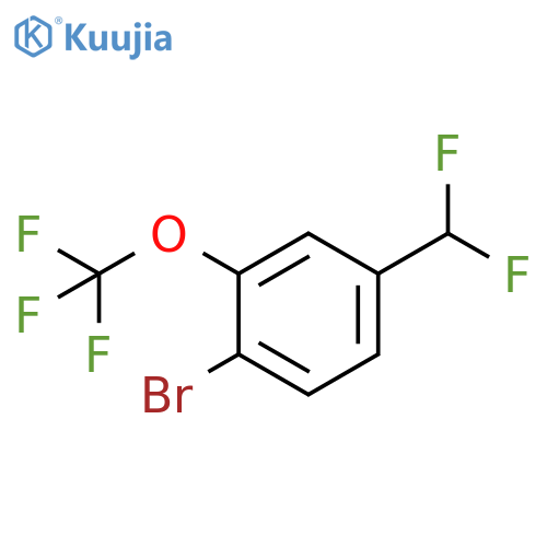 4-Bromo-3-(trifluoromethoxy)benzal fluoride structure