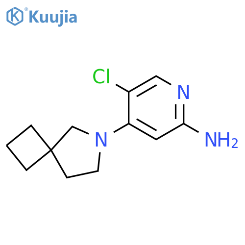 4-{6-azaspiro3.4octan-6-yl}-5-chloropyridin-2-amine structure