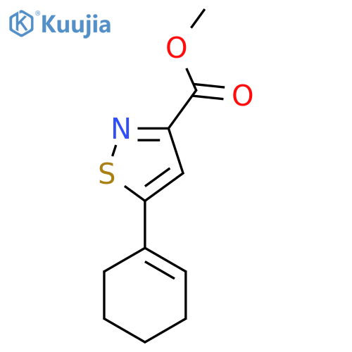 methyl 5-(cyclohex-1-en-1-yl)-1,2-thiazole-3-carboxylate structure