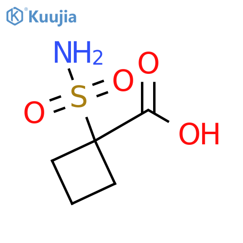 1-sulfamoylcyclobutane-1-carboxylic acid structure
