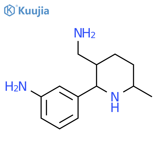 3-3-(aminomethyl)-6-methylpiperidin-2-ylaniline structure