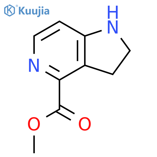 methyl 1H,2H,3H-pyrrolo[3,2-c]pyridine-4-carboxylate structure