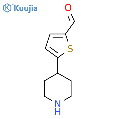 5-(piperidin-4-yl)thiophene-2-carbaldehyde structure