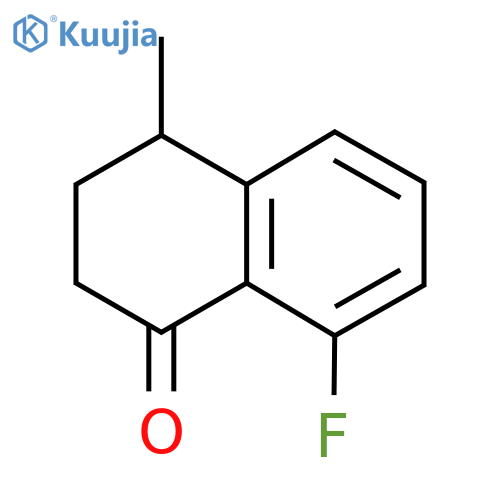 8-fluoro-4-methyl-1,2,3,4-tetrahydronaphthalen-1-one structure