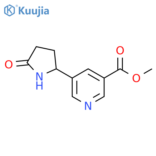 5-(5-Oxopyrrolidin-2-yl)nicotinic Acid Methyl Ester structure