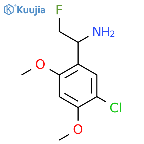 1-(5-chloro-2,4-dimethoxyphenyl)-2-fluoroethan-1-amine structure