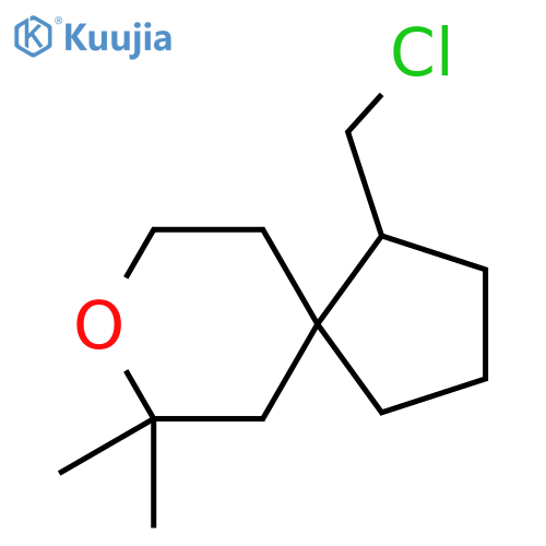 1-(chloromethyl)-7,7-dimethyl-8-oxaspiro4.5decane structure