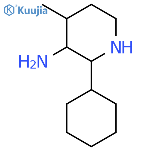 2-cyclohexyl-4-methylpiperidin-3-amine structure