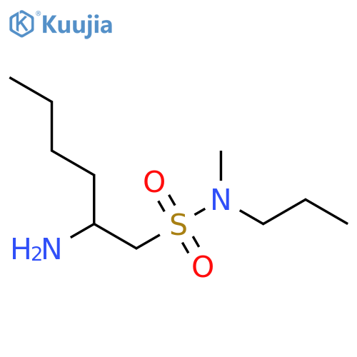 2-amino-N-methyl-N-propylhexane-1-sulfonamide structure